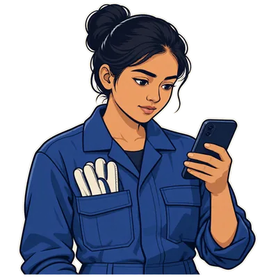 Kavya reading the AI draft
